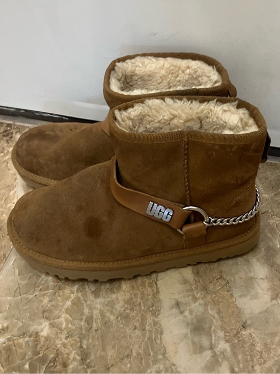 UGG Shoes - UGG Women’s Classic Mini Chains Chestnut Suede Boots